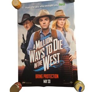 A Million‎ Ways to Die in the West 2014 Promo Movie Poster 27x40 Seth MacFarlane